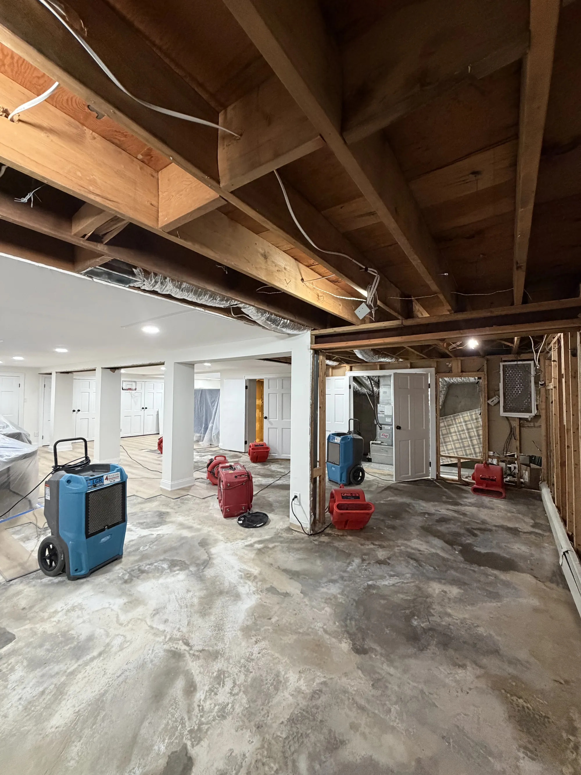 Storm damage restoration and structural drying NYC