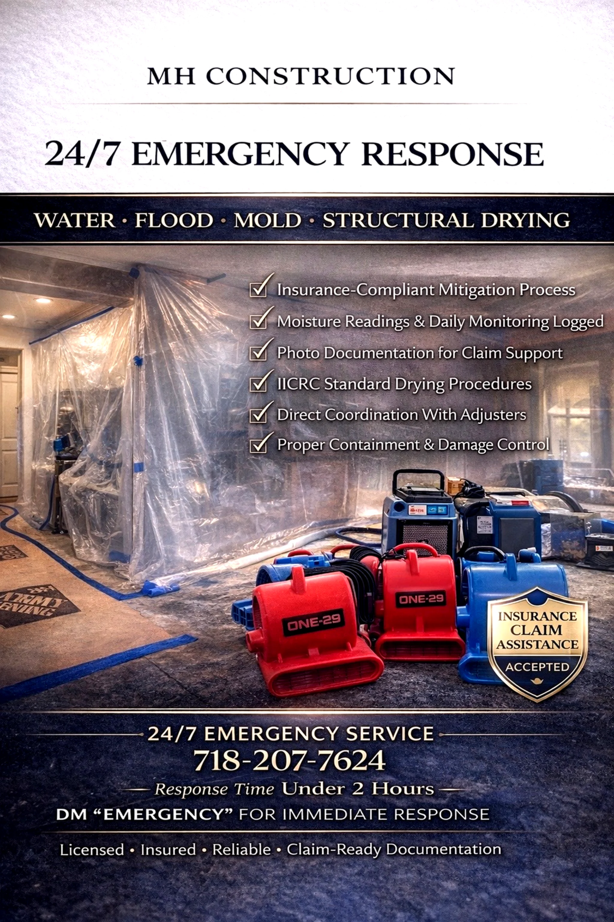 MH Construction 24/7 Emergency Response